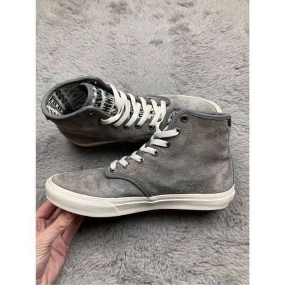 Vans Camden high top grey suede lace up sneakers - Picture 6 of 8